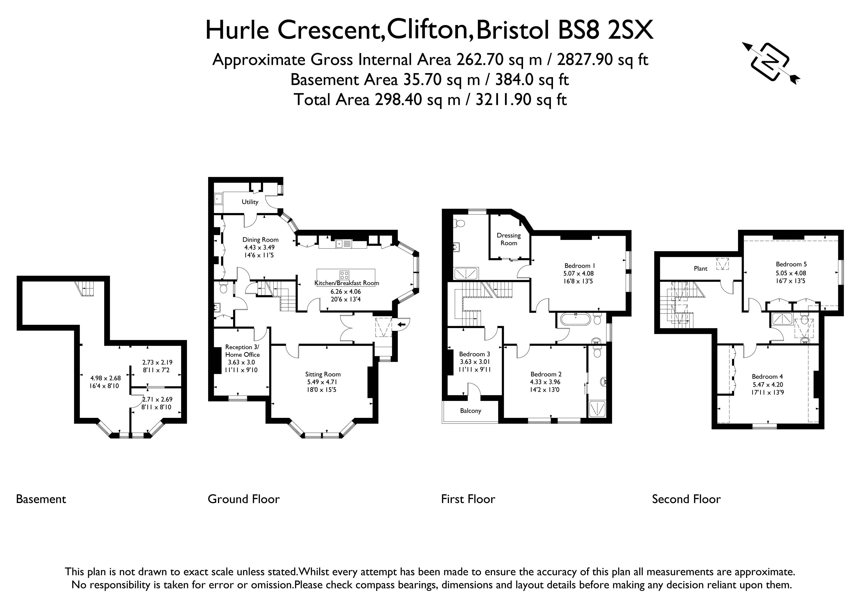 11, Hurle Crescent, Bristol floorplan