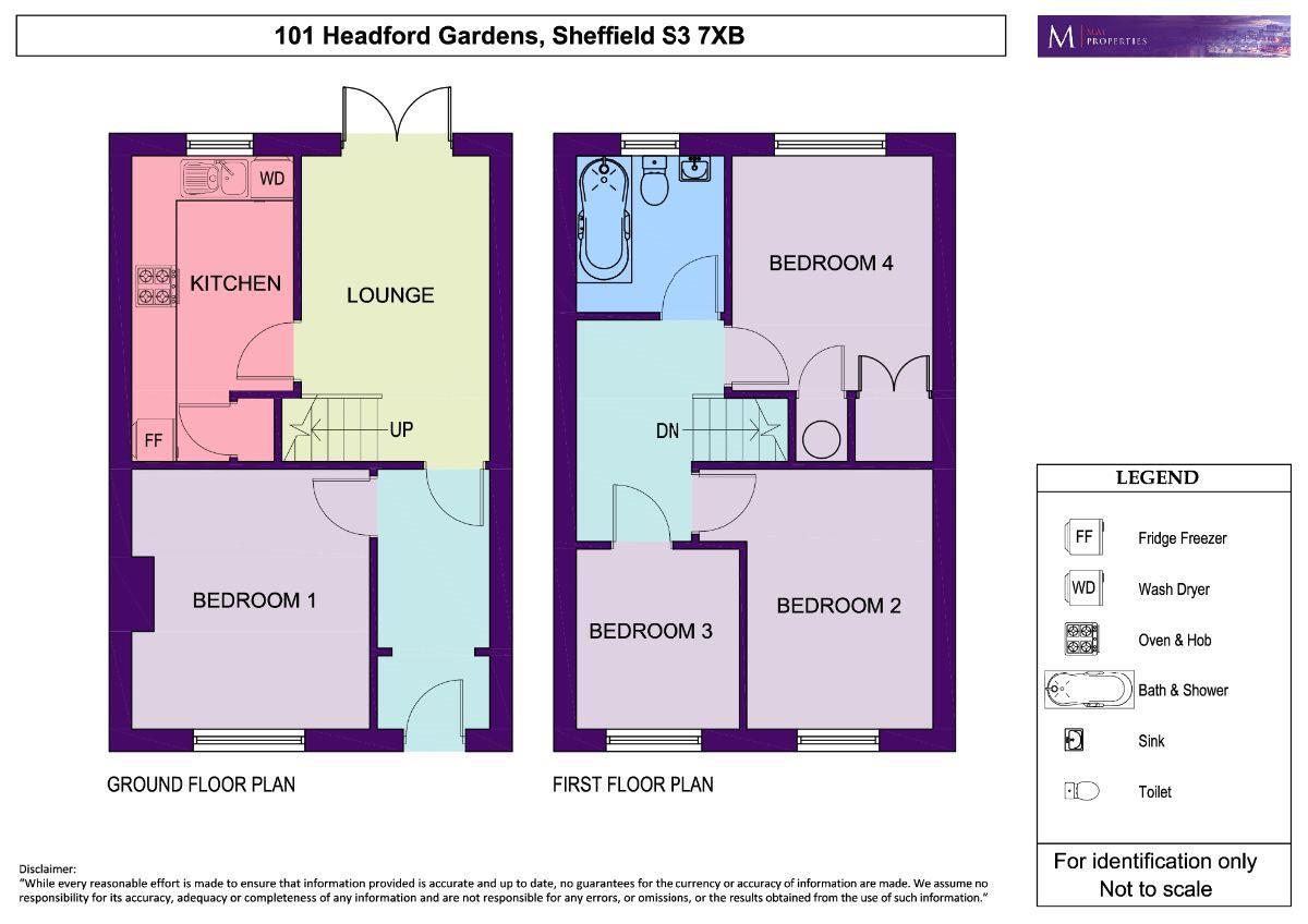 101 Headford Gardens, Sheffield floorplan