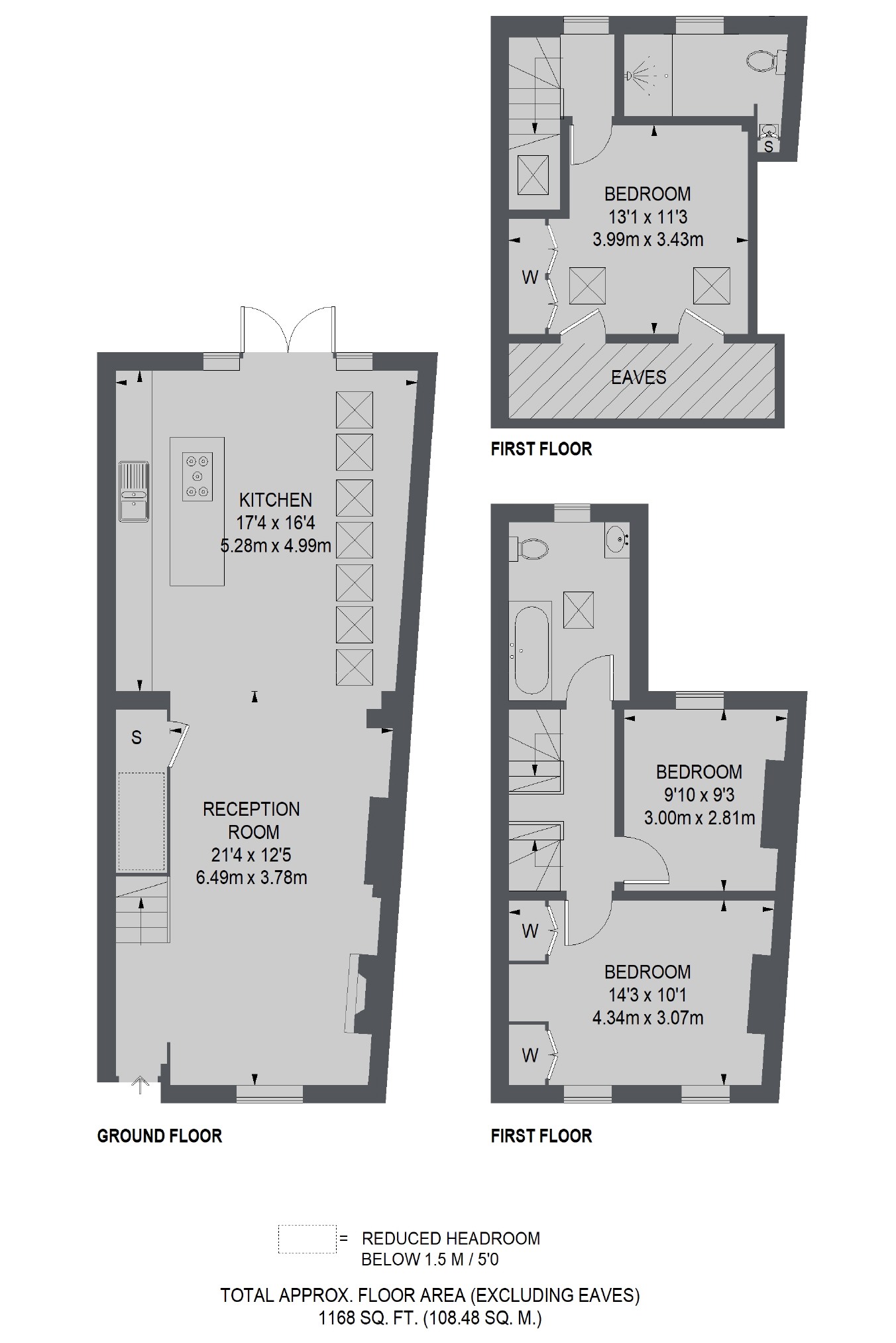 159, Eversleigh Road, London floorplan
