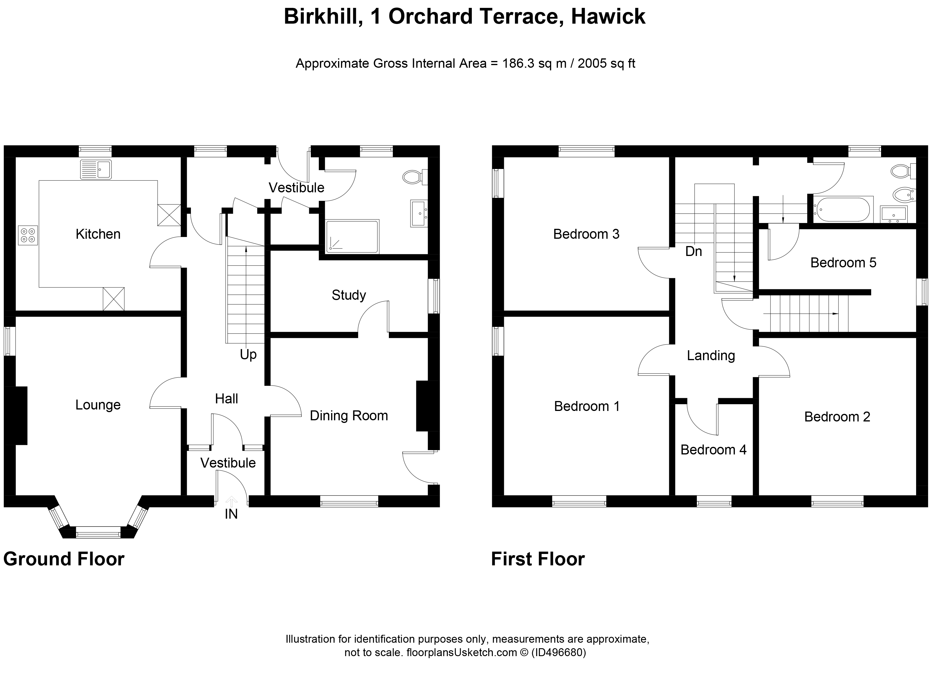 5 Bedrooms Detached house for sale in Birkhill, 1 Orchard Terrace, Hawick TD9