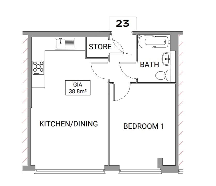 Beecroft Court, Cannock floorplan
