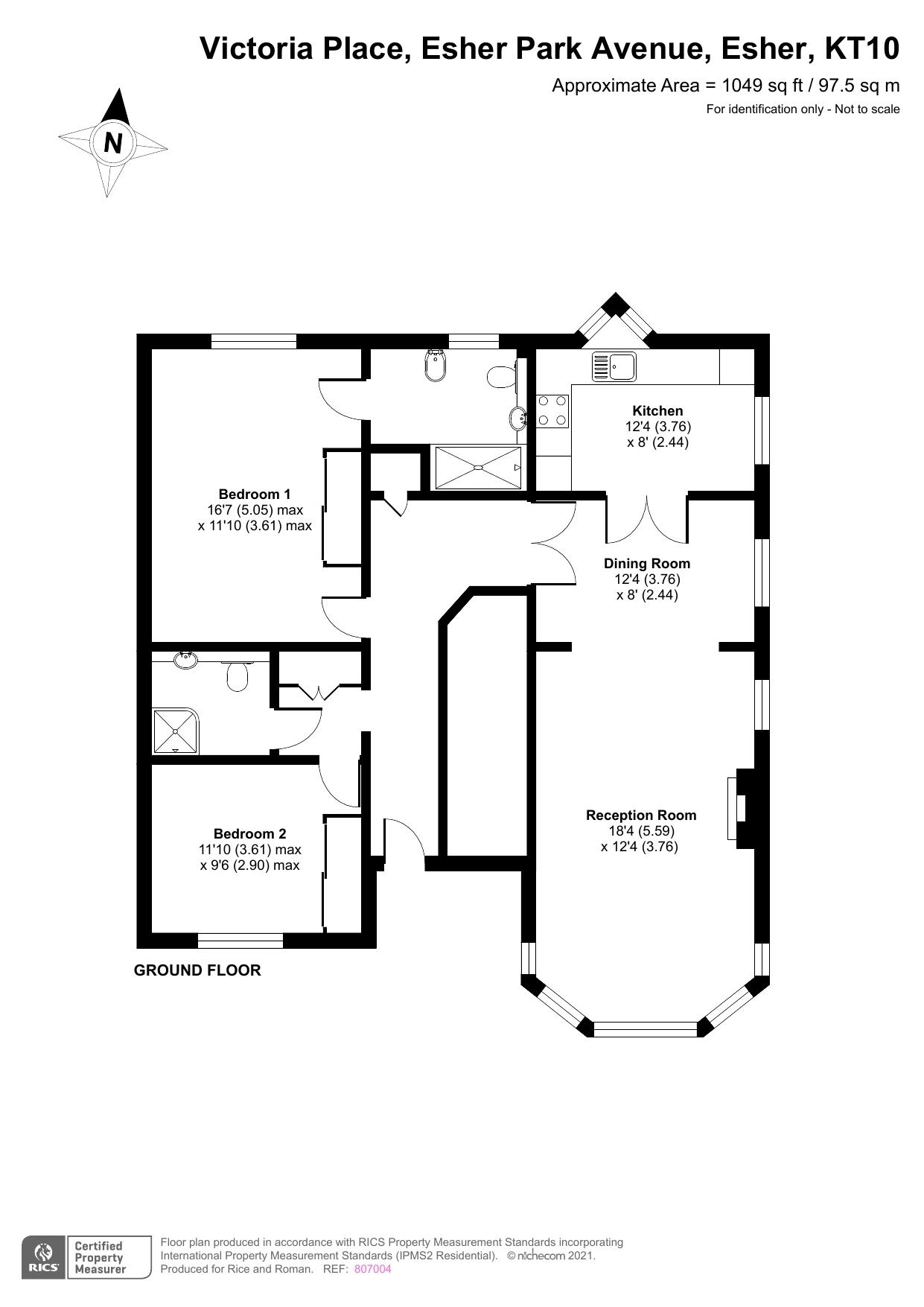14 Victoria Place, Esher Park Avenue, Esher floorplan