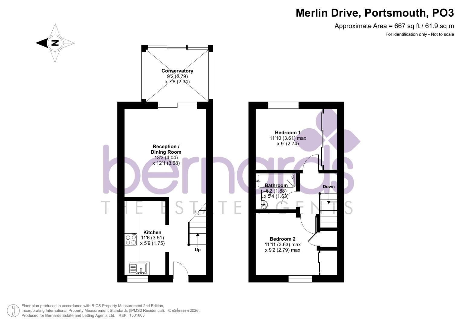 45, Merlin Drive, Portsmouth floorplan