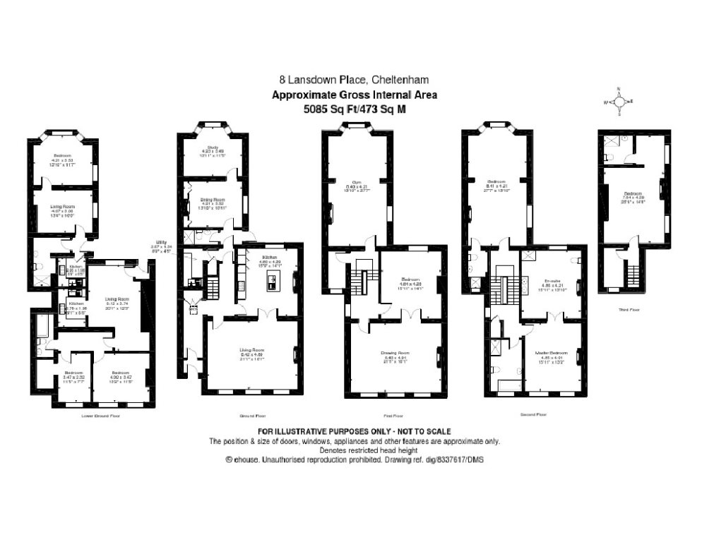 5 Bedrooms  to rent in Lansdown Place, Cheltenham GL50