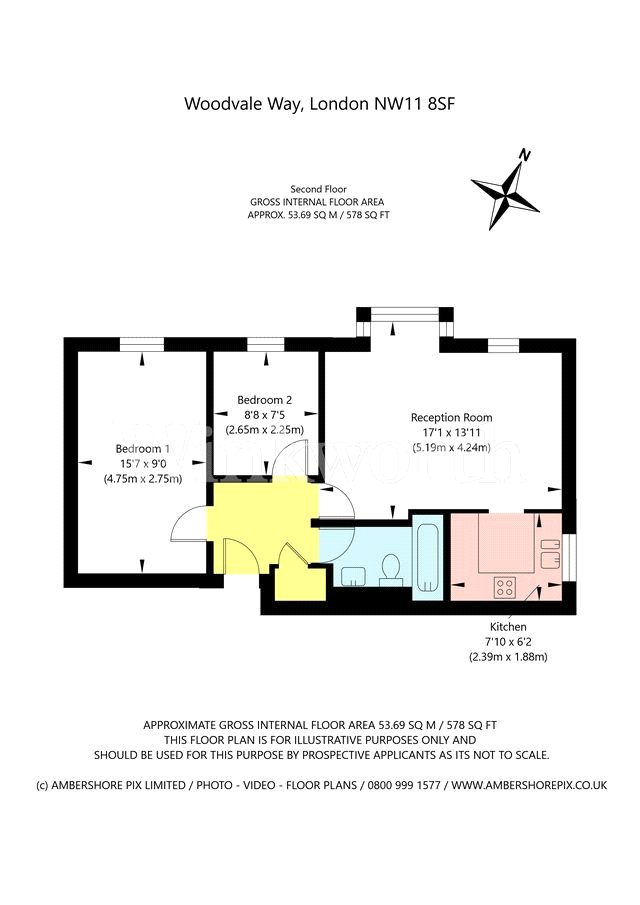 19, Woodvale Way, London floorplan