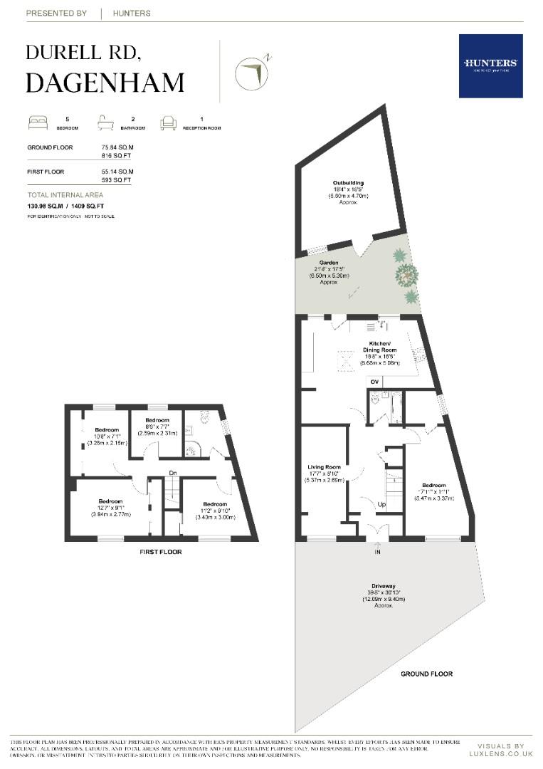 70, Durell Road, Dagenham floorplan