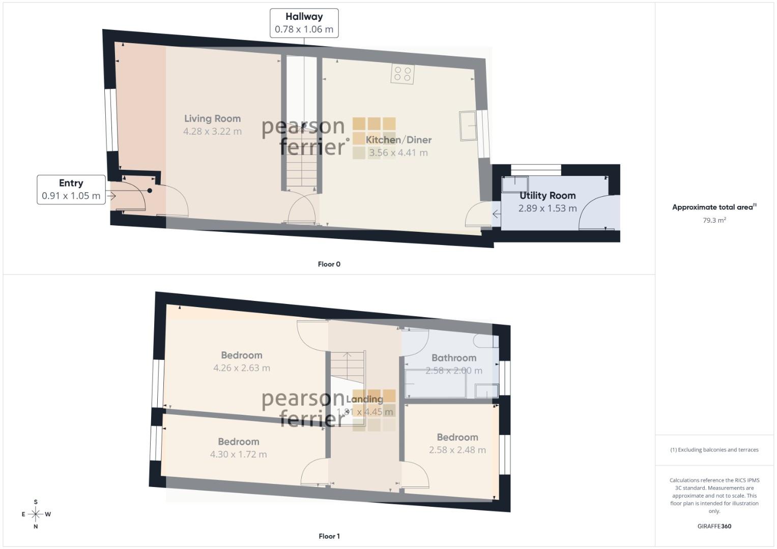 1, Rectory Lane, Bury floorplan