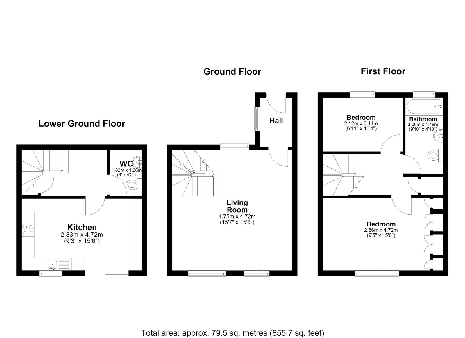 72, Constitution Road, Chatham floorplan