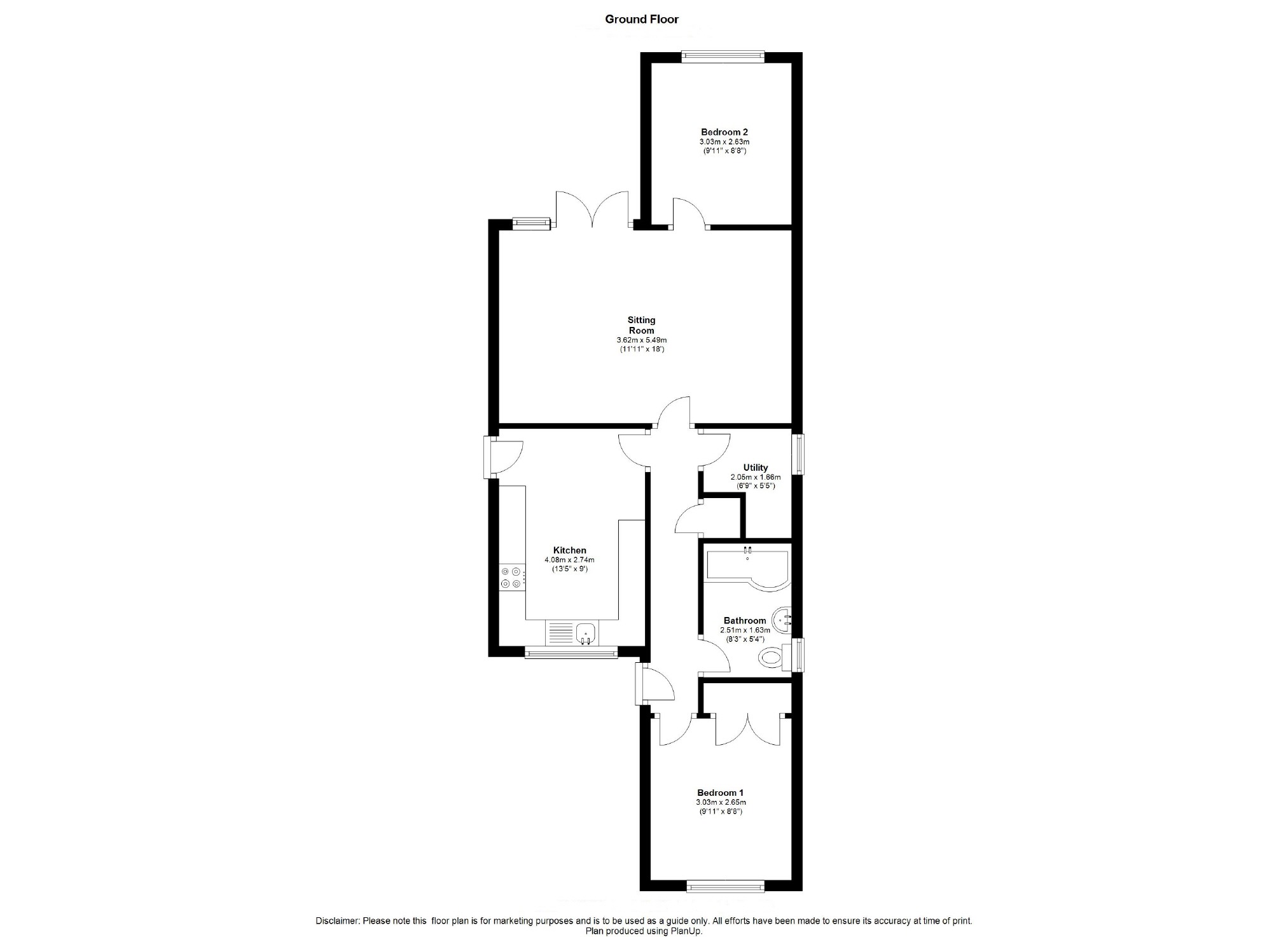 2 Bedrooms Detached bungalow to rent in Cowper Road, Hemel Hempstead, Herts HP1