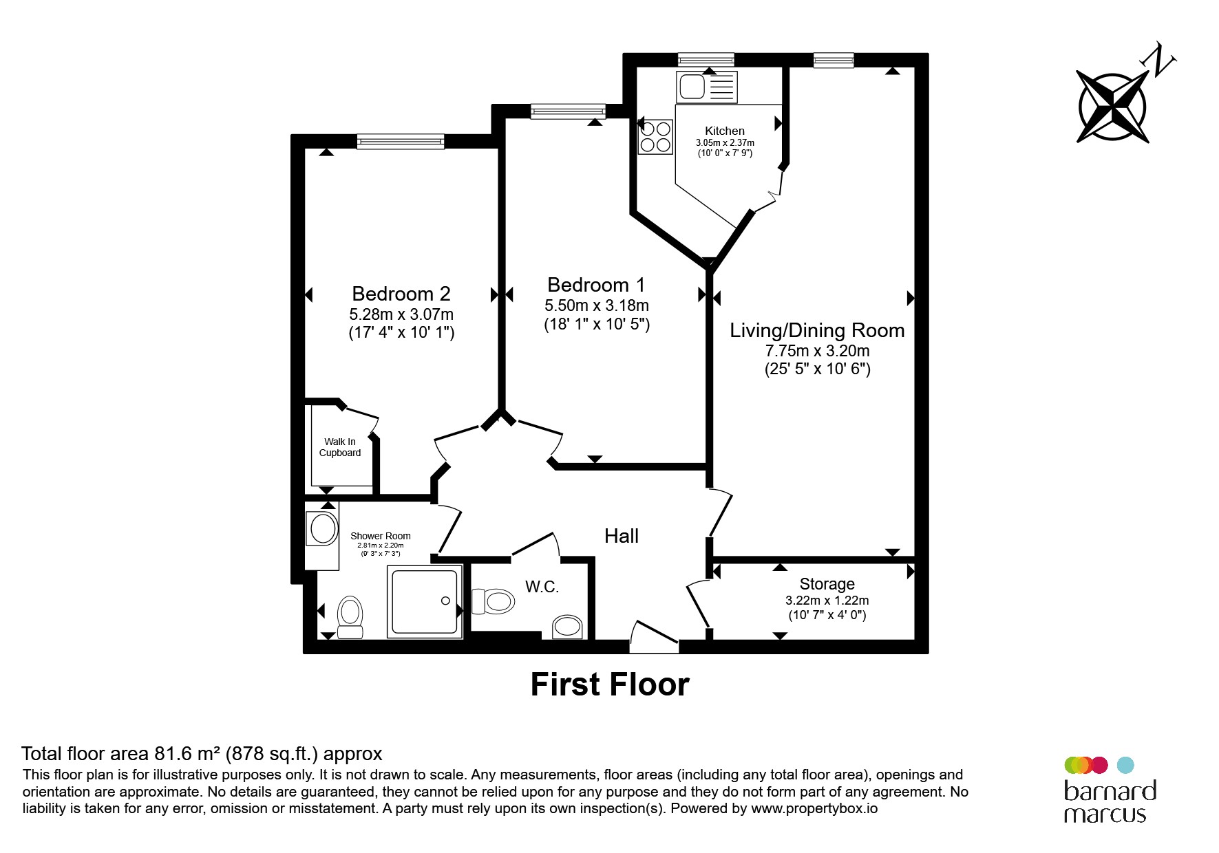 Flat 17, Liberty House, 246, Kingston Road, London floorplan