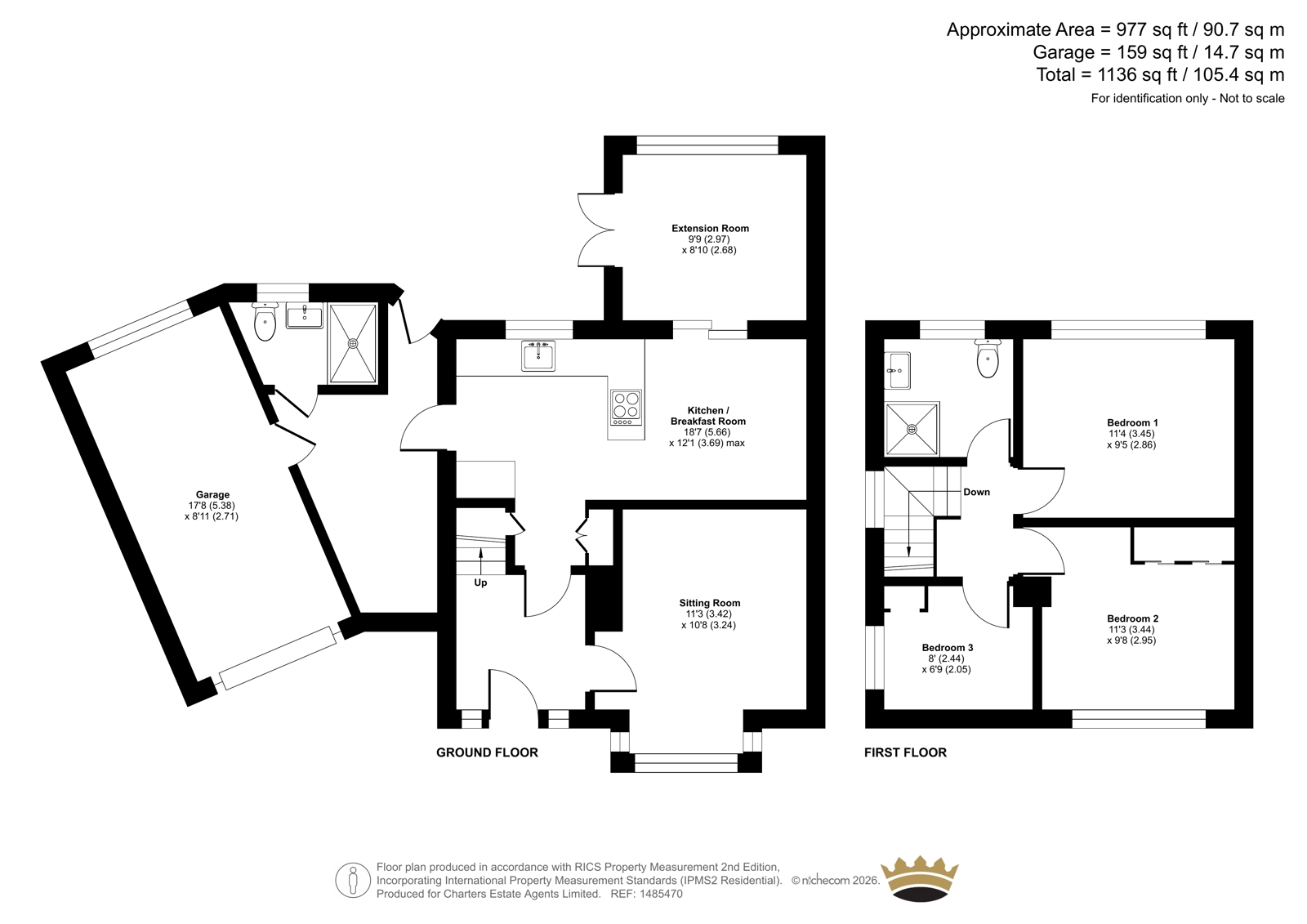 36, Beacon Close, Farnham floorplan