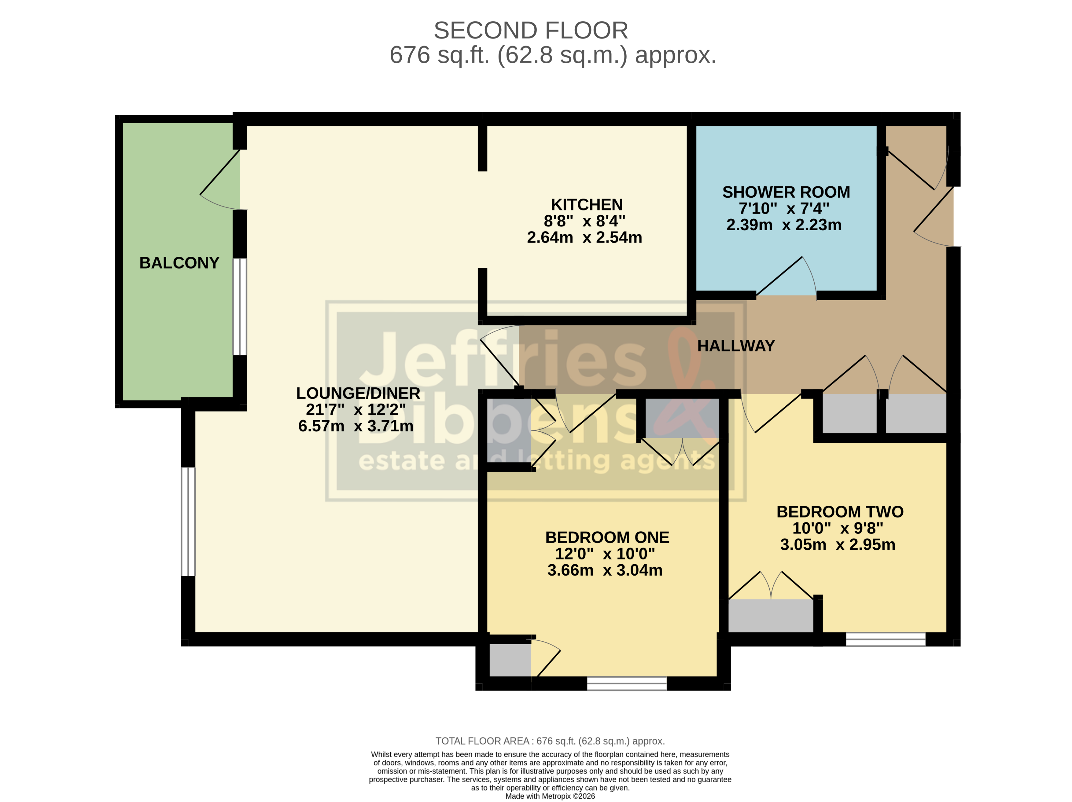 Flat 21, Manor Court, 11, Brockhampton Road, Havant floorplan