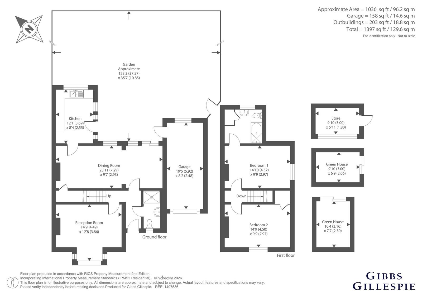 1 Parkview Cottages,, Hill End Road, Uxbridge floorplan