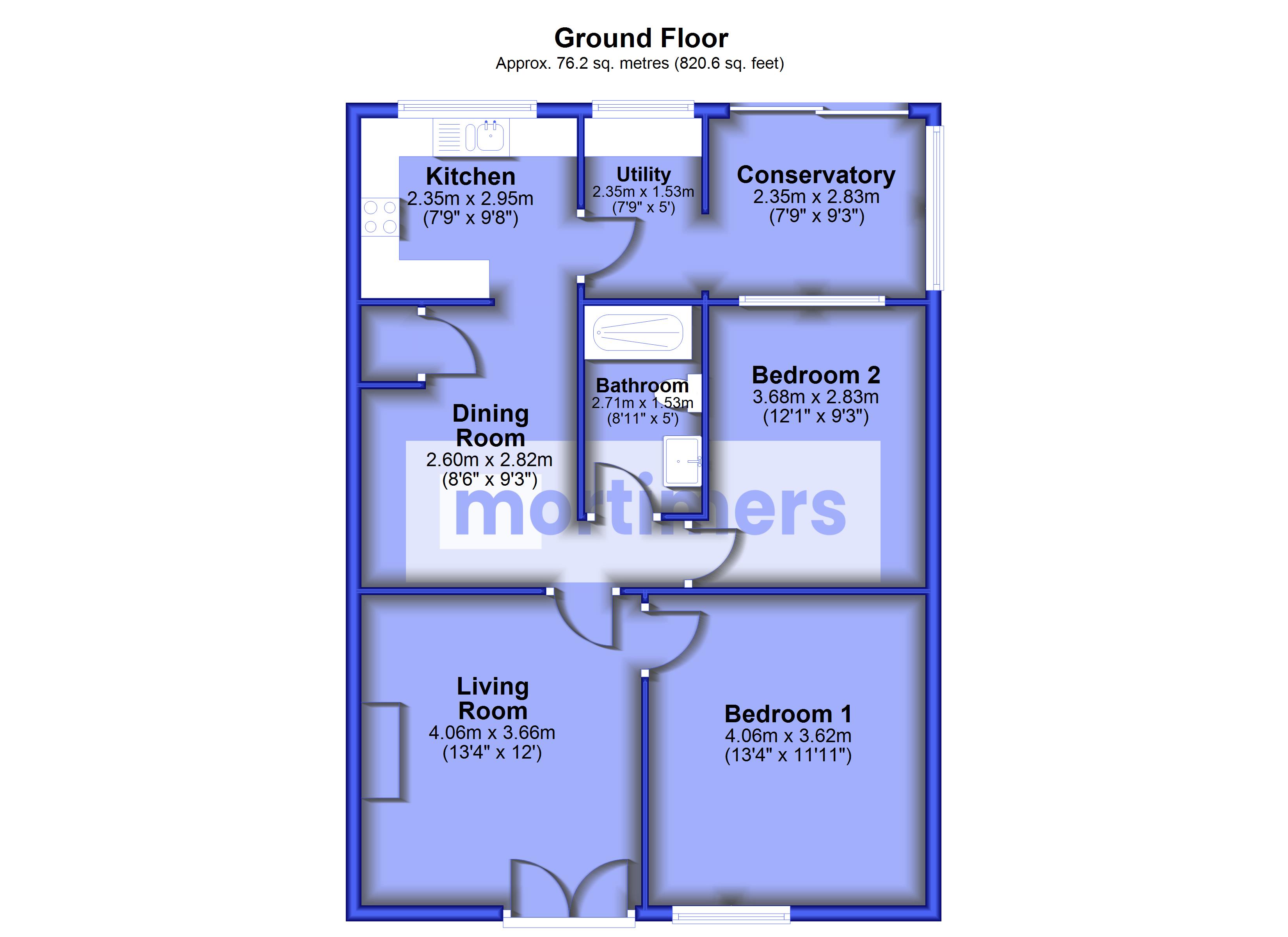 12, Hazel Avenue, Accrington floorplan