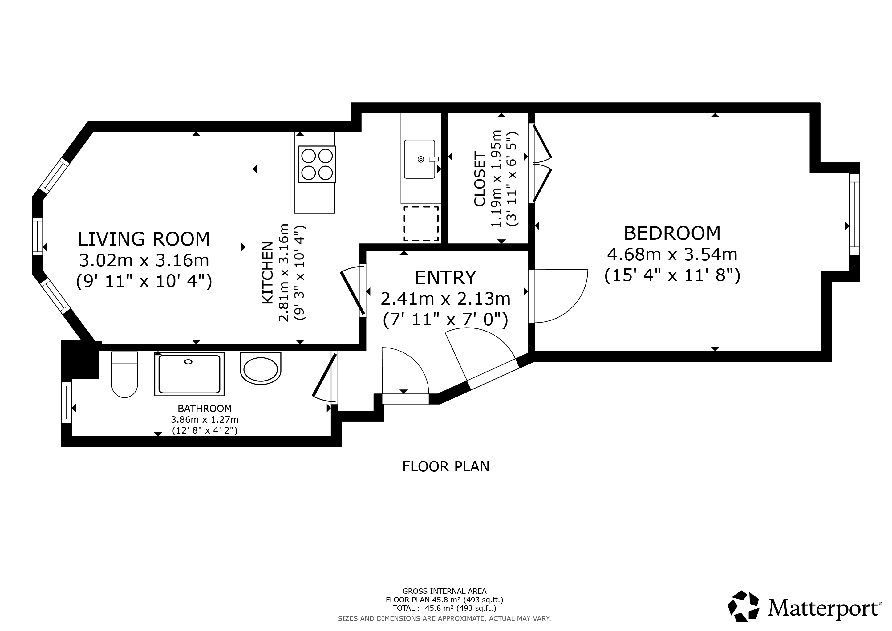 60 Coustonholm Road, Flat 2/2, Glasgow floorplan
