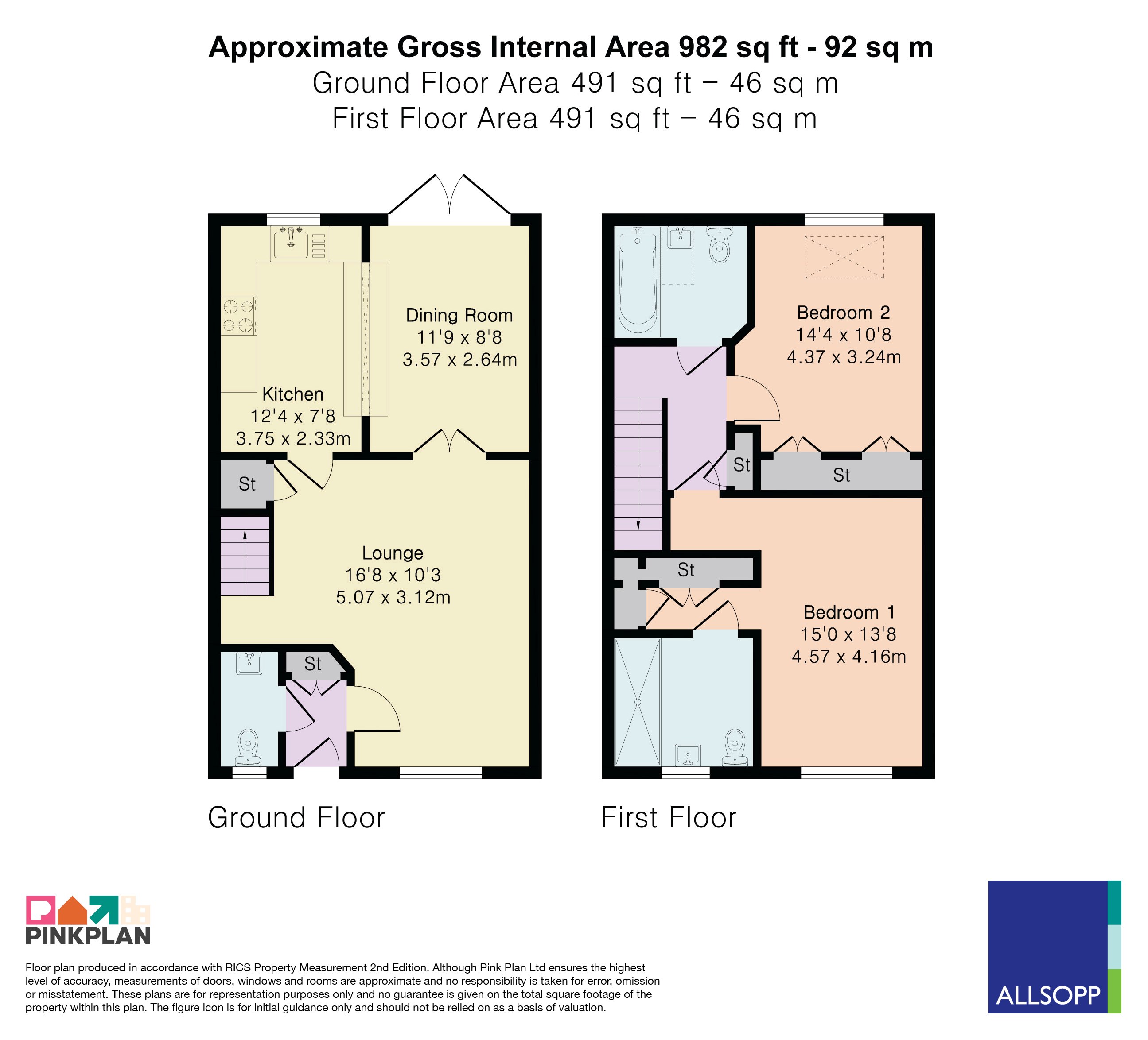 Sun Lane, Harpenden floorplan