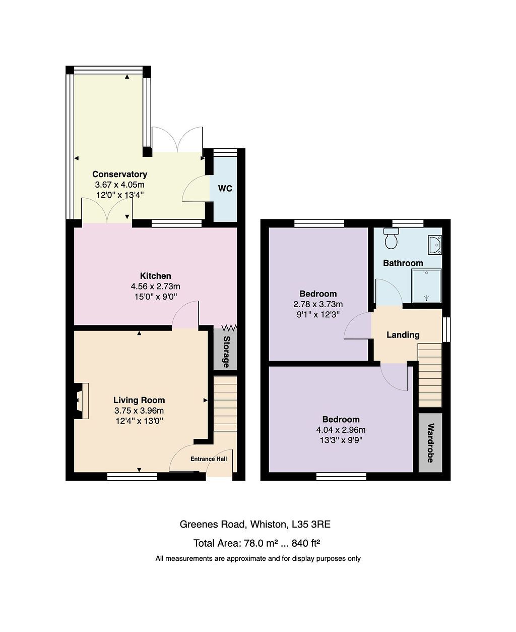 39, Greenes Road, Prescot floorplan
