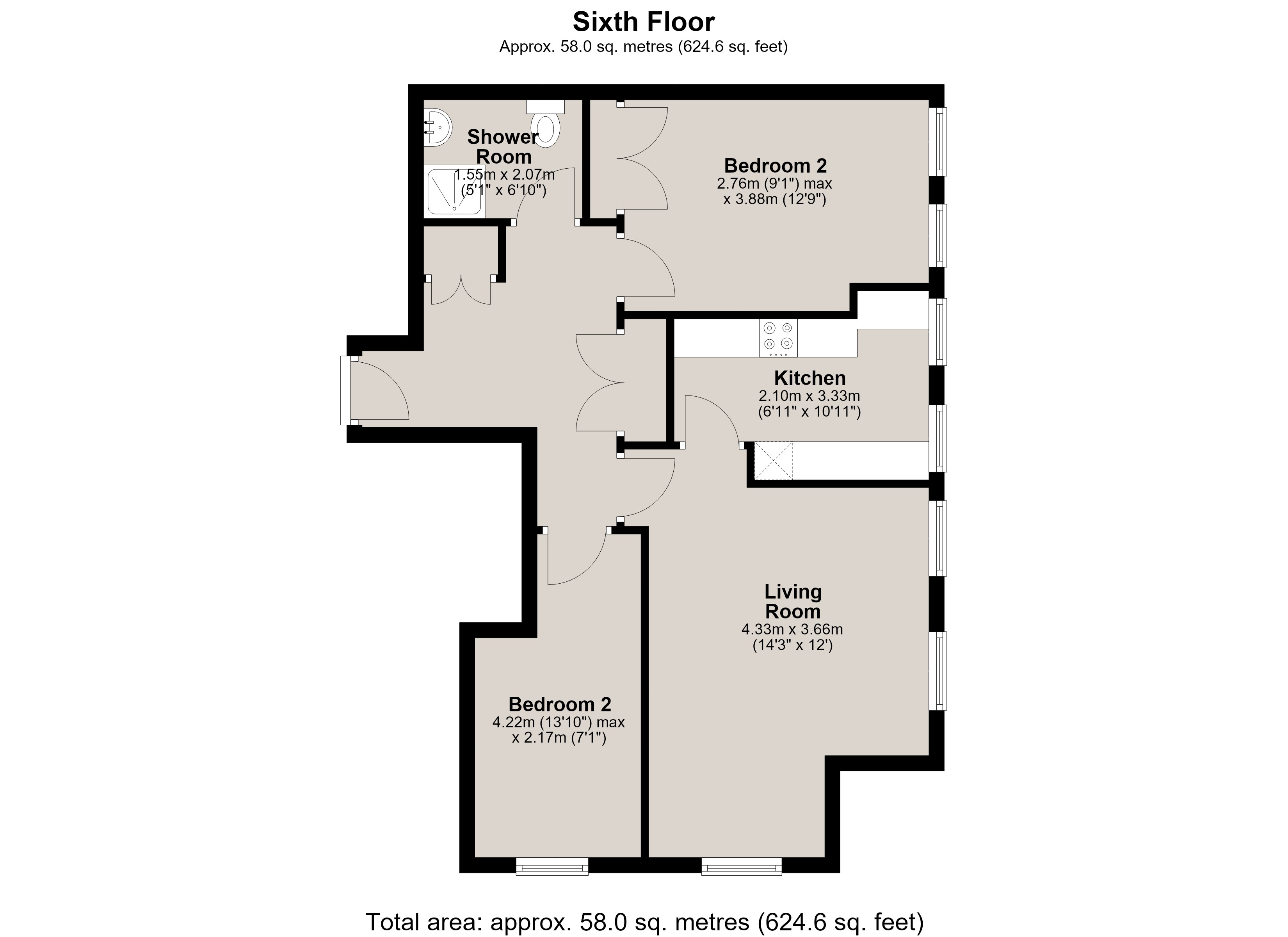 Bewick Court, Newcastle Upon Tyne floorplan