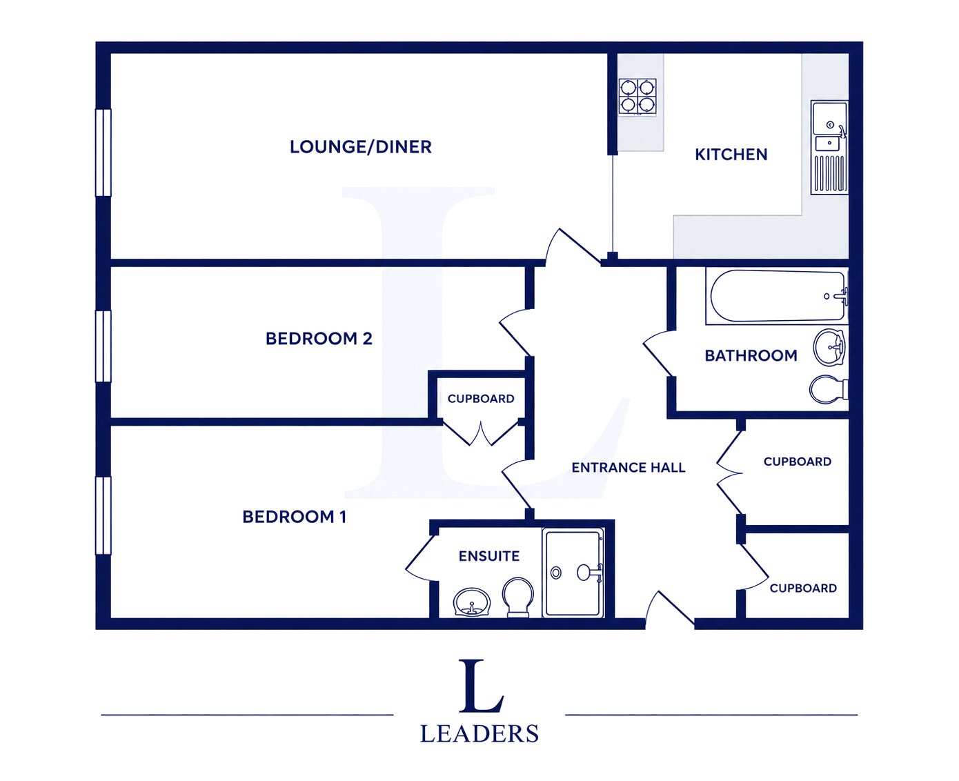 Flat 16, Eudo House,, Circular Road South, Essex floorplan