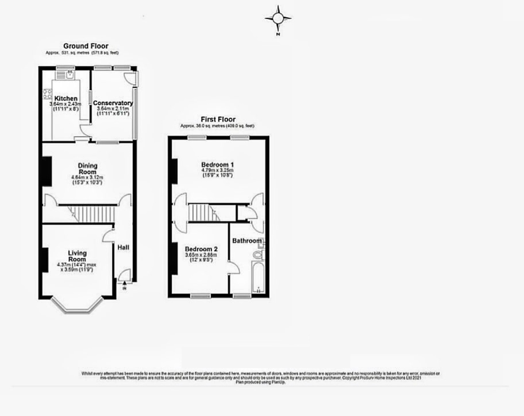 Main House, 121, Rattle Road, Pevensey floorplan