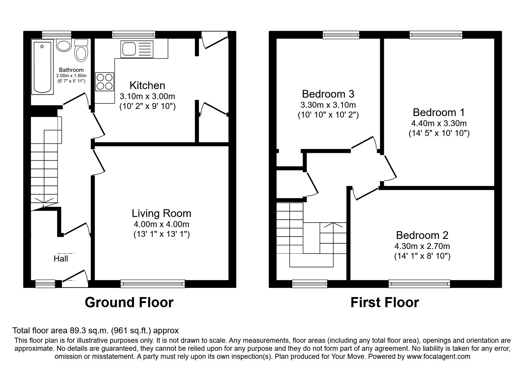Temple Denny Road, Denny, Stirlingshire FK6, 3 bedroom terraced house