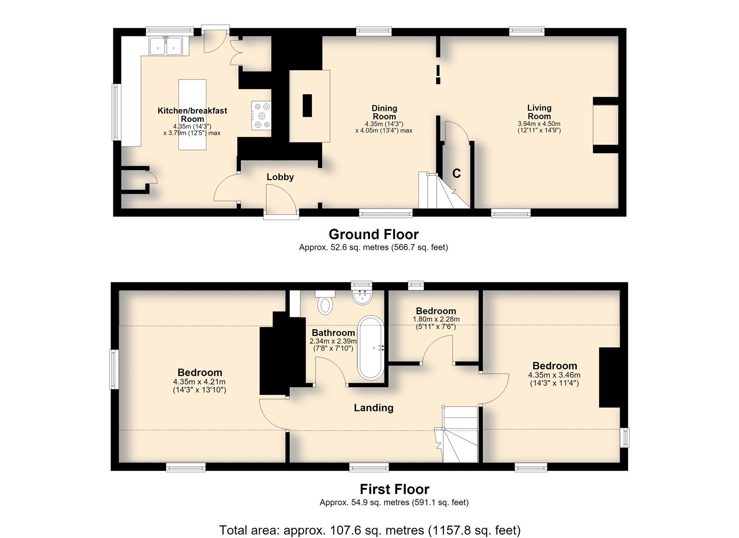 Maple Cottage, Old Norwich Road, Yaxley floorplan
