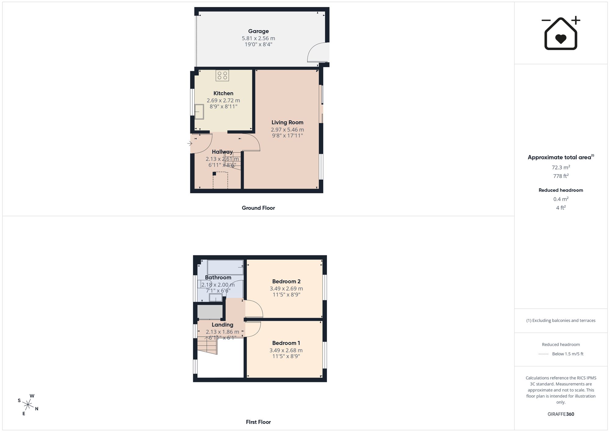2 Queens Court, Narberth floorplan
