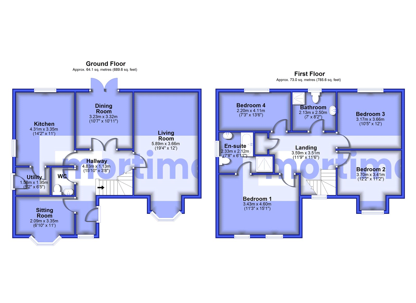 61, The Rydings, Blackburn floorplan