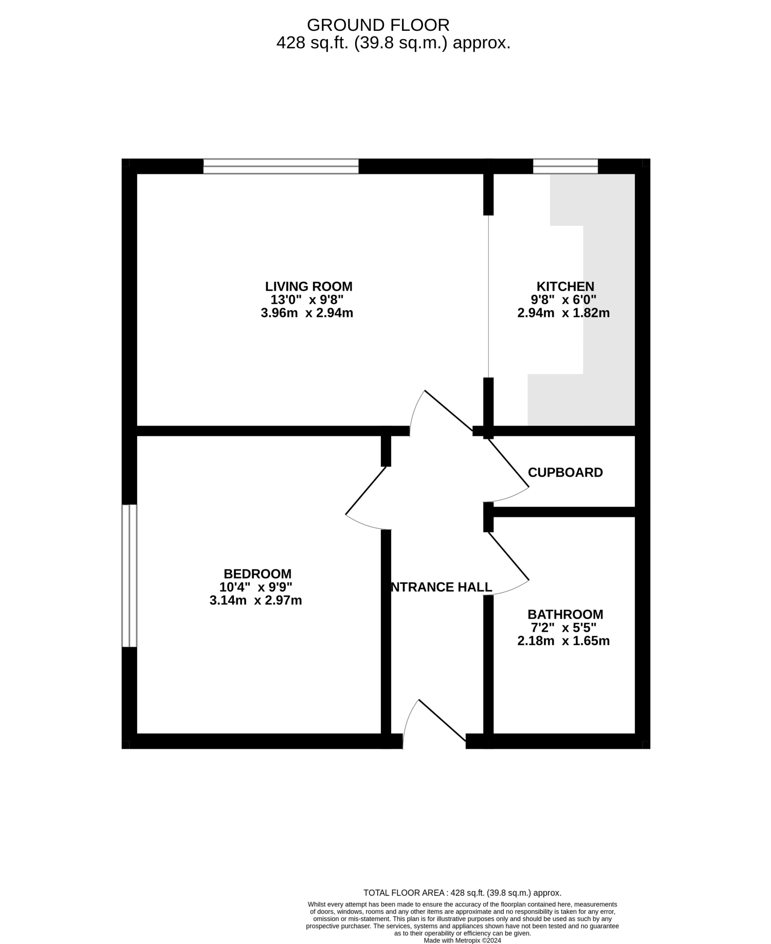 Flat 3, Lainton Court, Edgeley floorplan