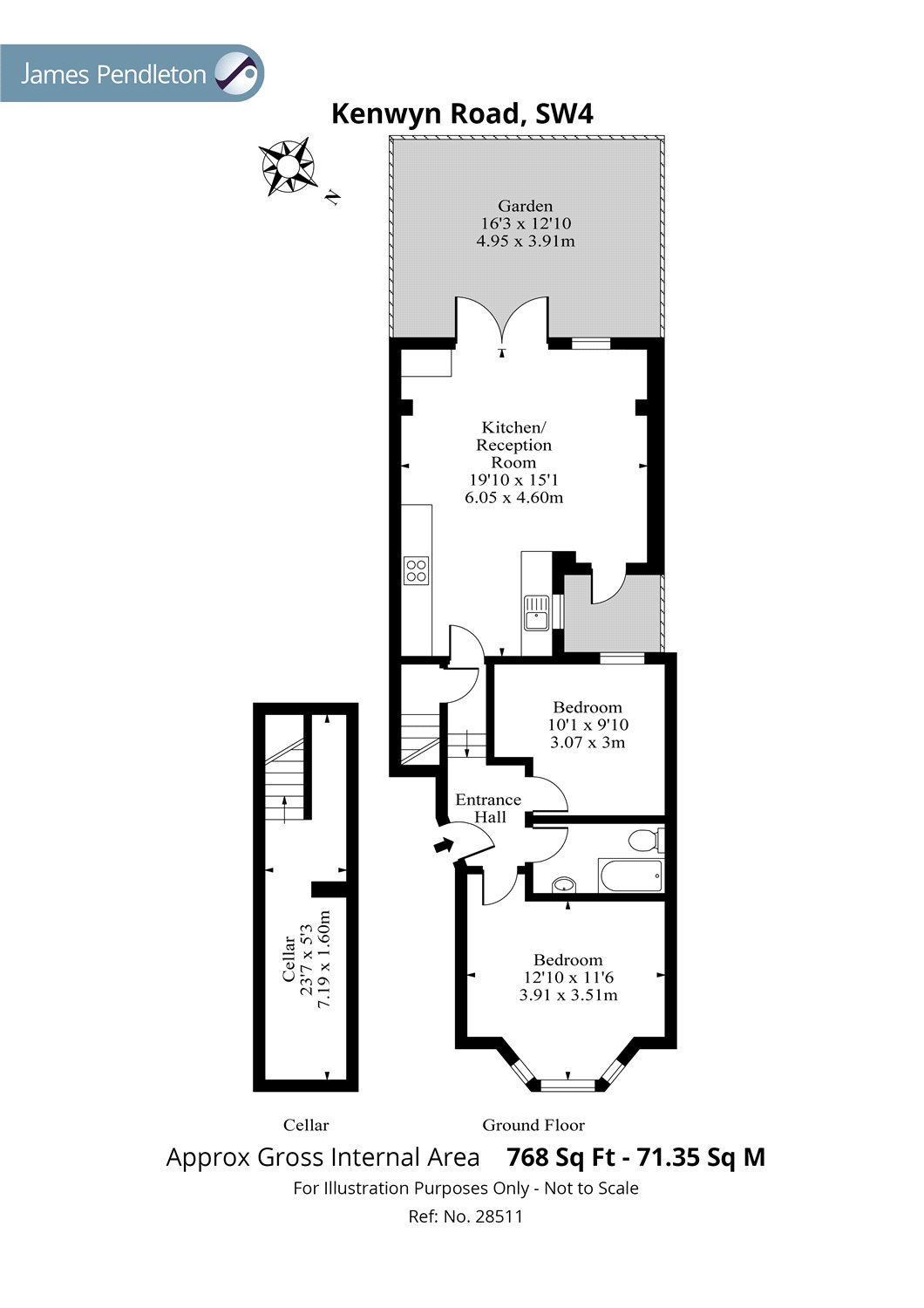 2 Bedrooms Flat to rent in Kenwyn Road, Clapham, London SW4