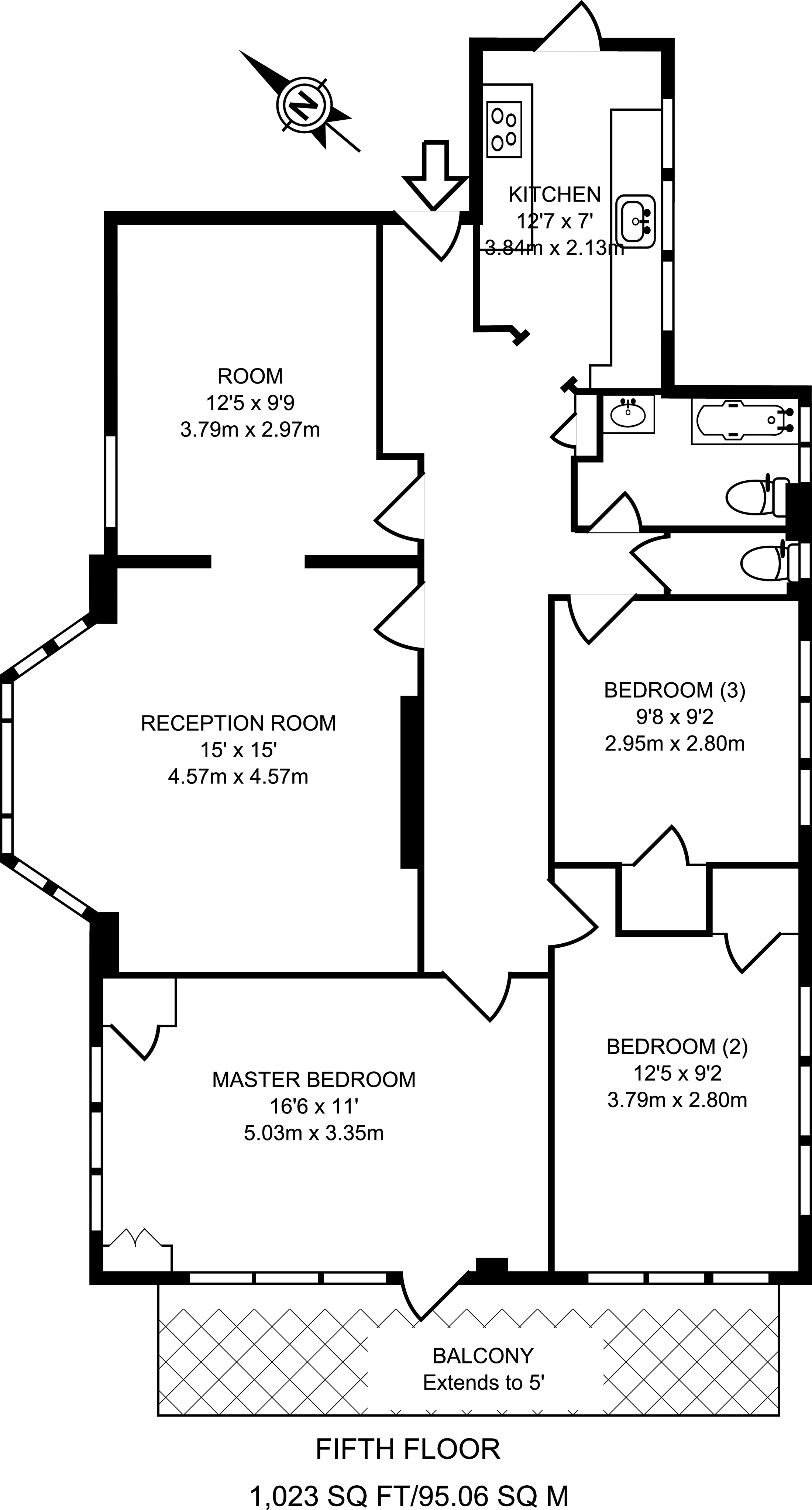 3 Bedrooms Flat to rent in Shoot Up Hill, West Hampstead NW2