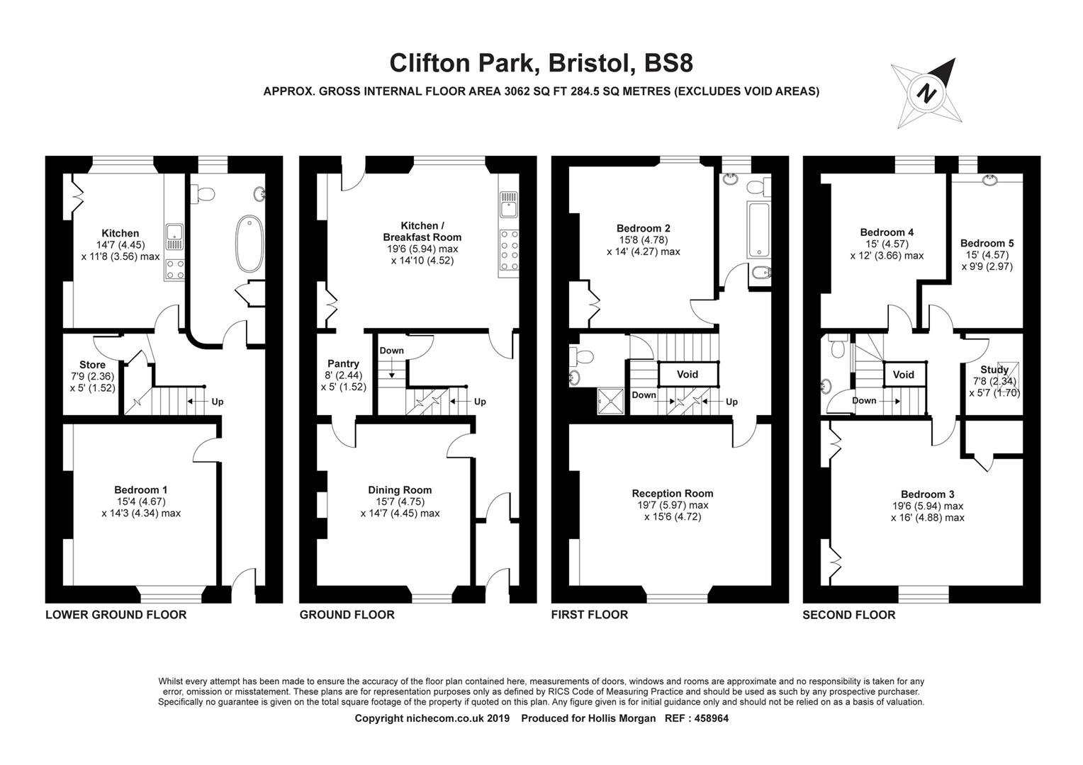 5 Bedrooms  for sale in Clifton Park, Clifton, Bristol BS8