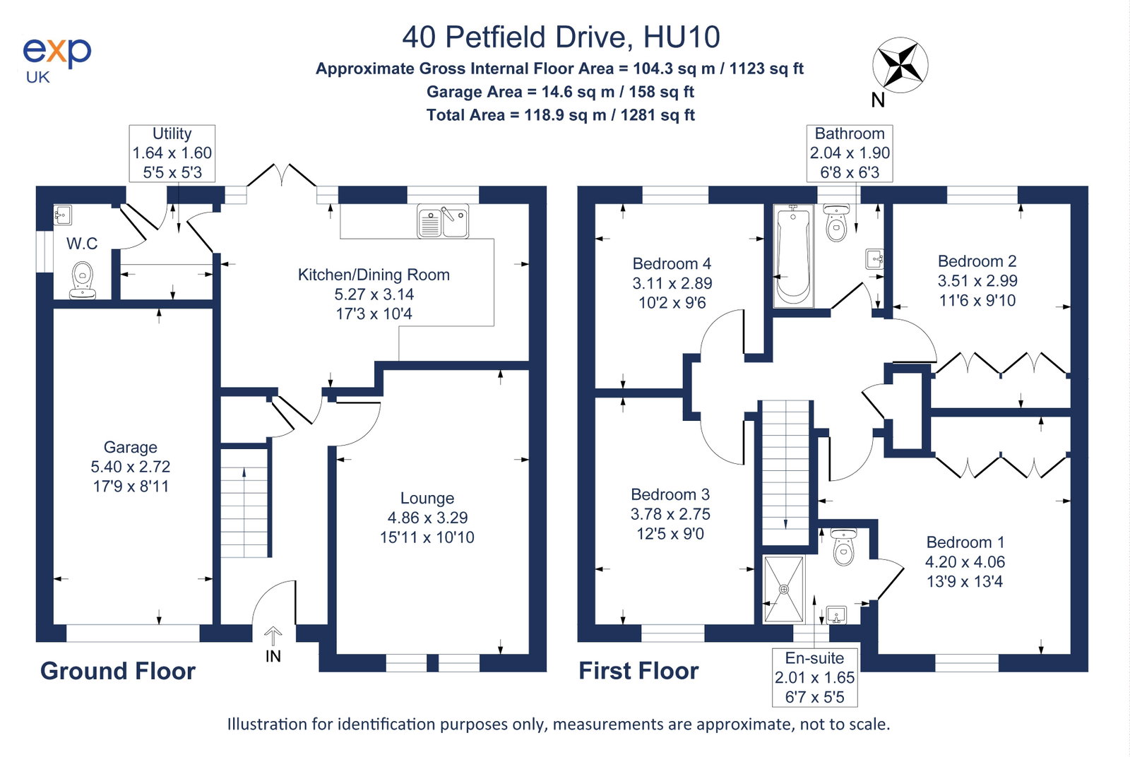 40, Petfield Drive, Hull floorplan