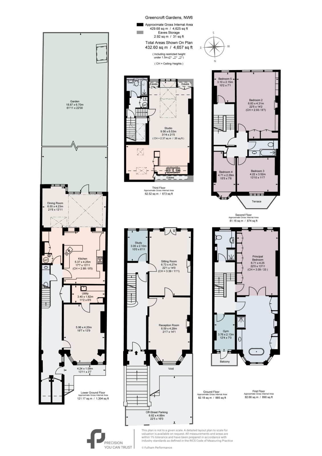 107, Greencroft Gardens, London floorplan