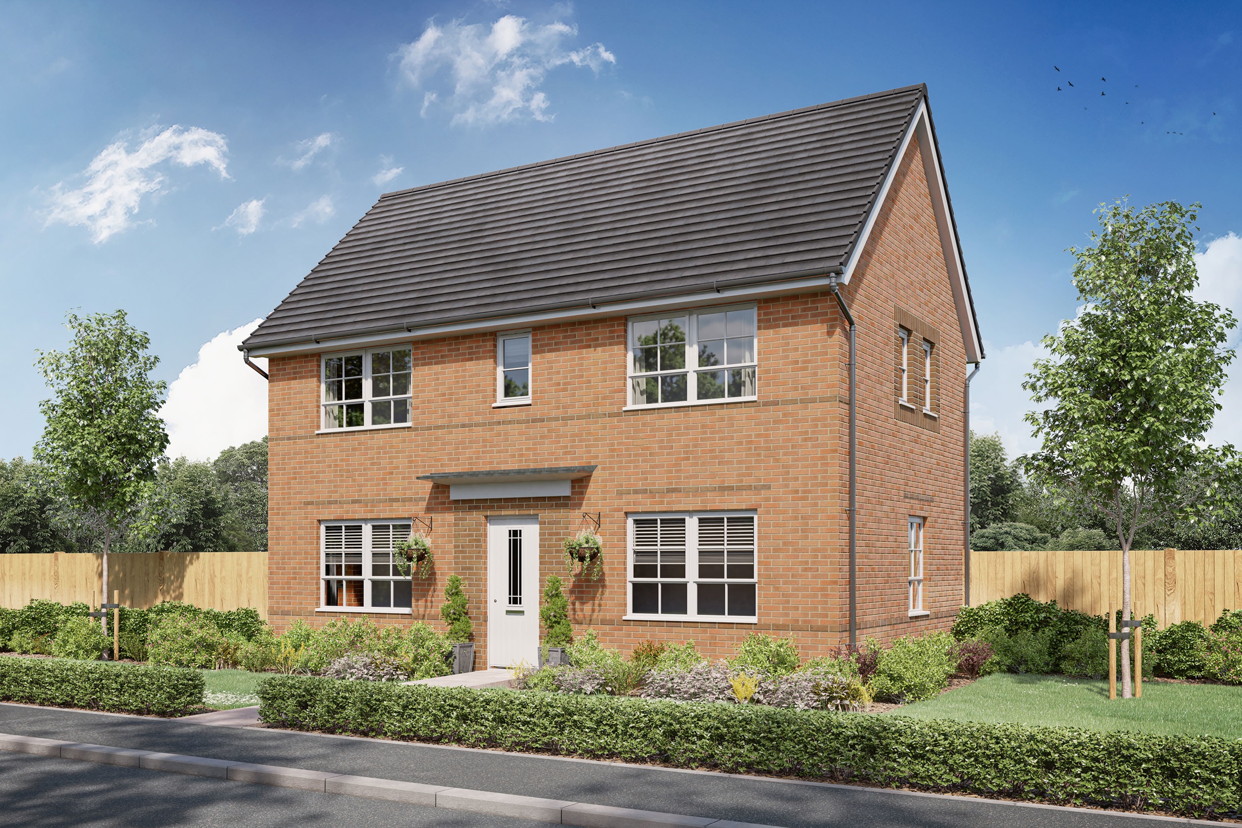 Exterior CGI View Of Our 3 Bed Ennerdale Home