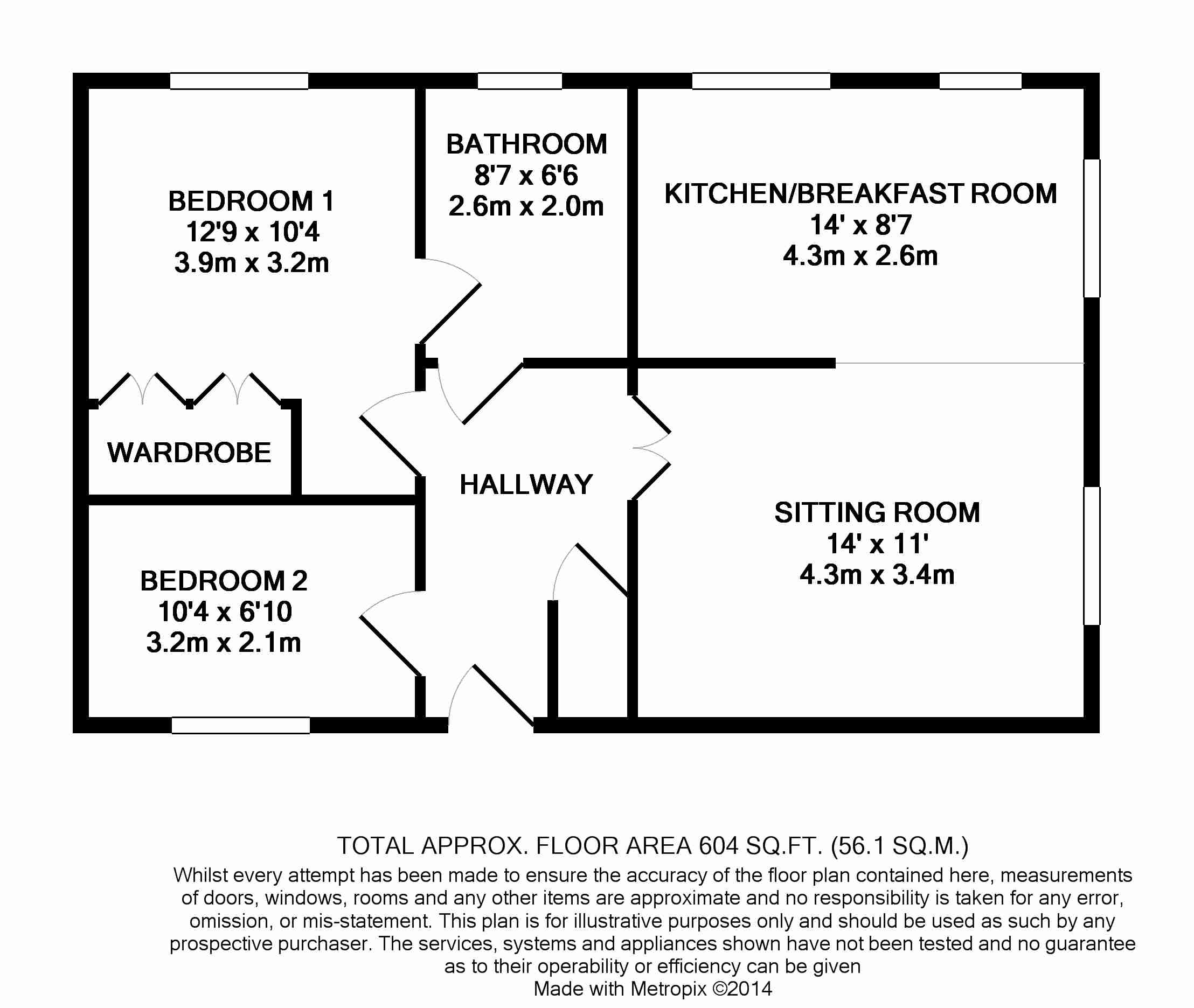 2 Bedrooms Flat to rent in Clarkes Court, Banbury OX16