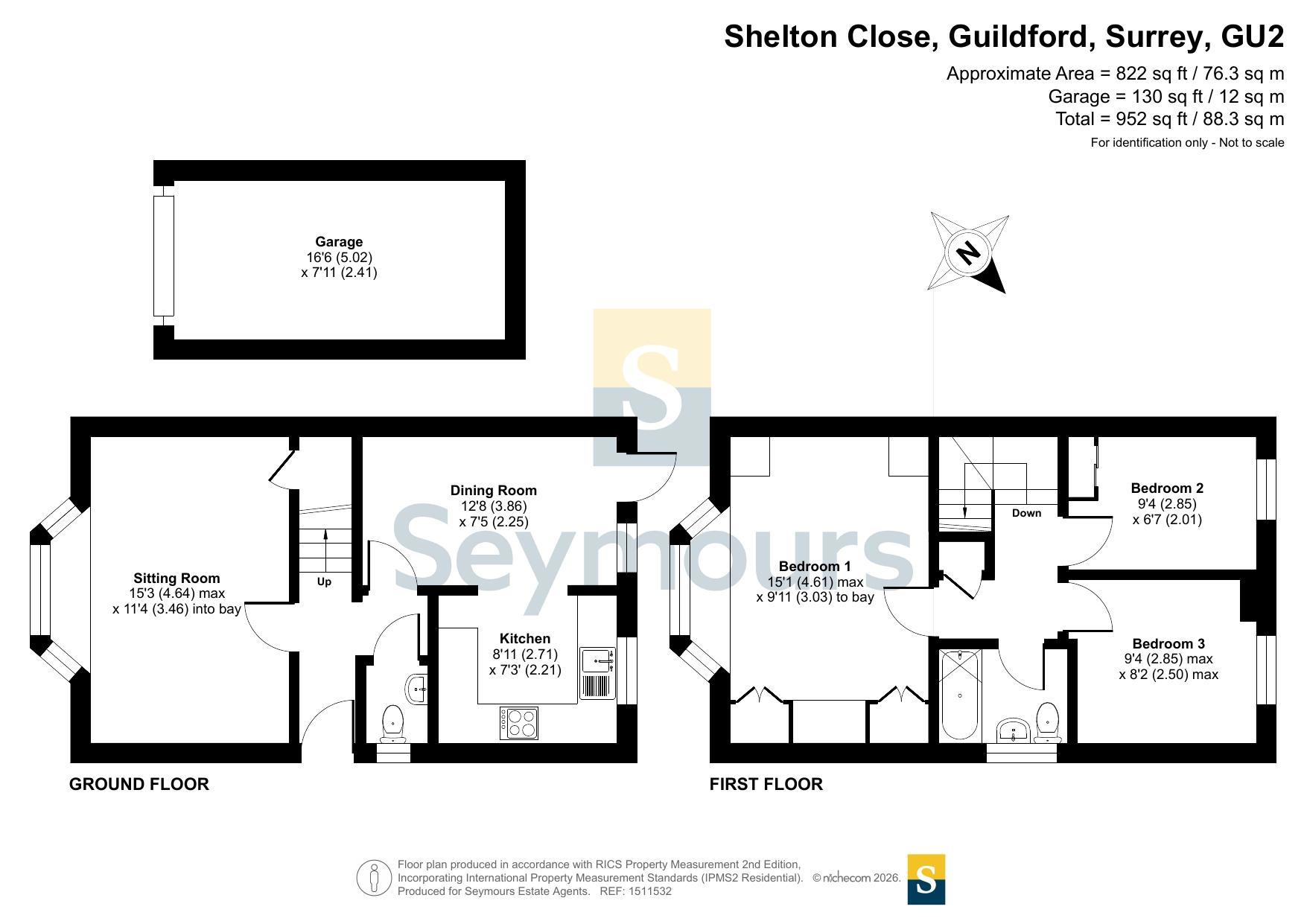 11, Shelton Close, Surrey floorplan
