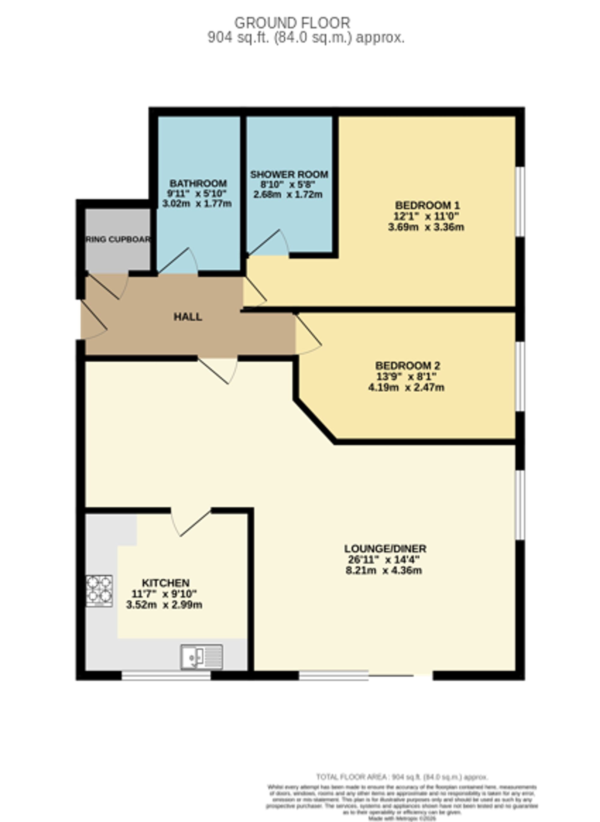 3b Hardcastle Gardens, Bolton floorplan