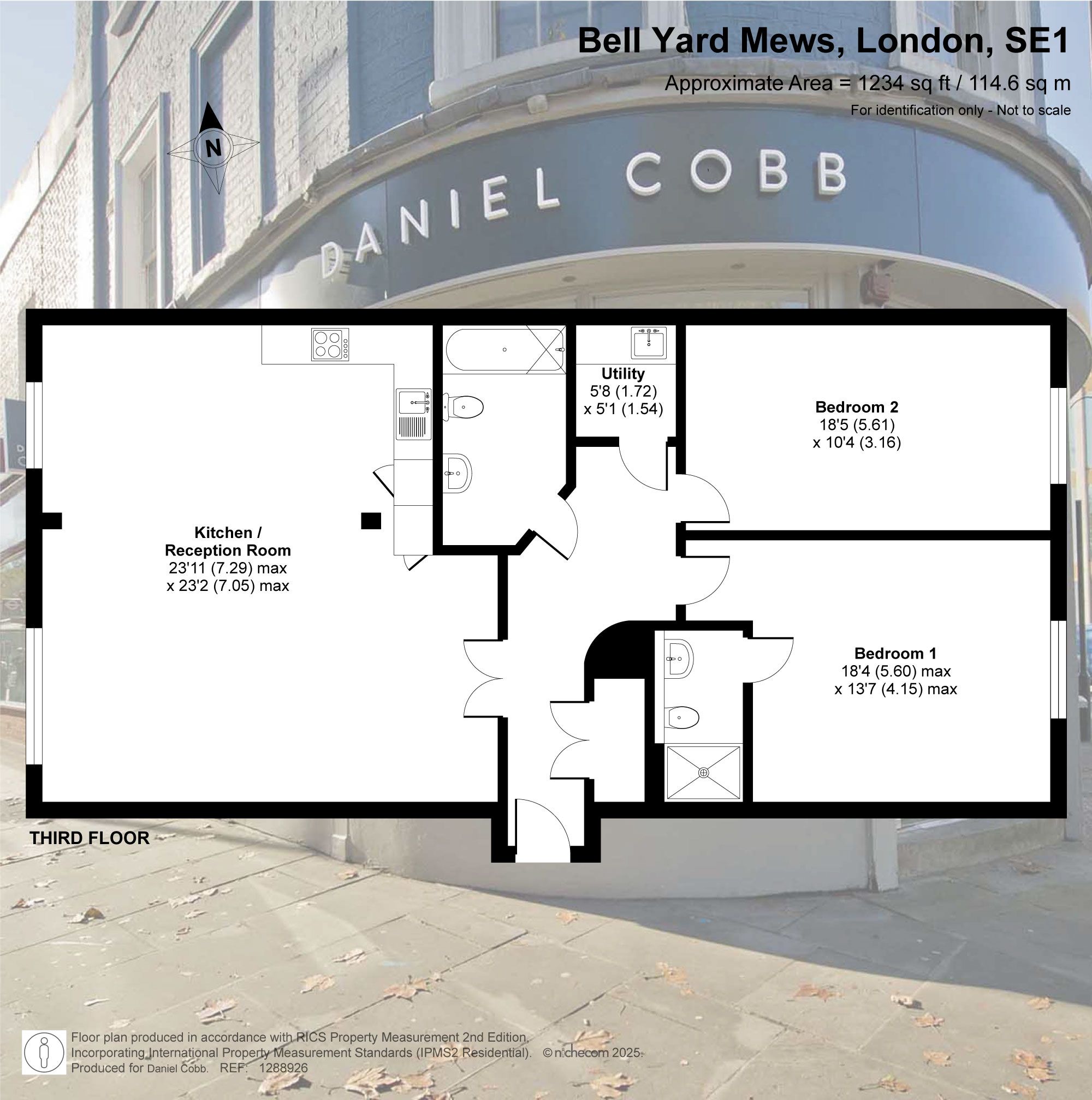 Flat 4, 11 Bell Yard Mews, London floorplan