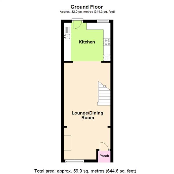Walton Road, Stockton Heath, Warrington WA4, 2 bedroom terraced house