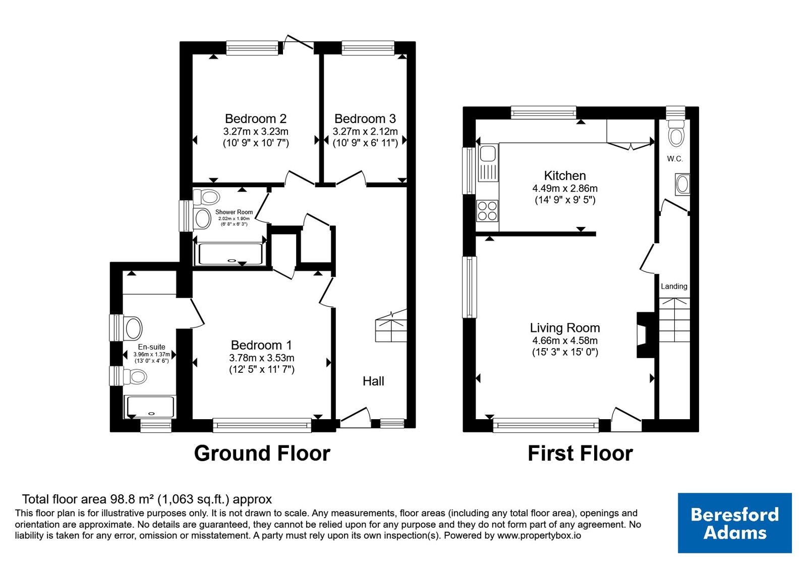 Ger Y Llan, 1, Studio Cottages, Gwynedd floorplan
