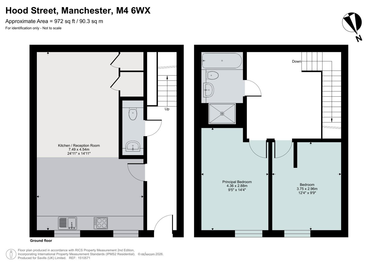 18,, Hood Street, Greater Manchester floorplan