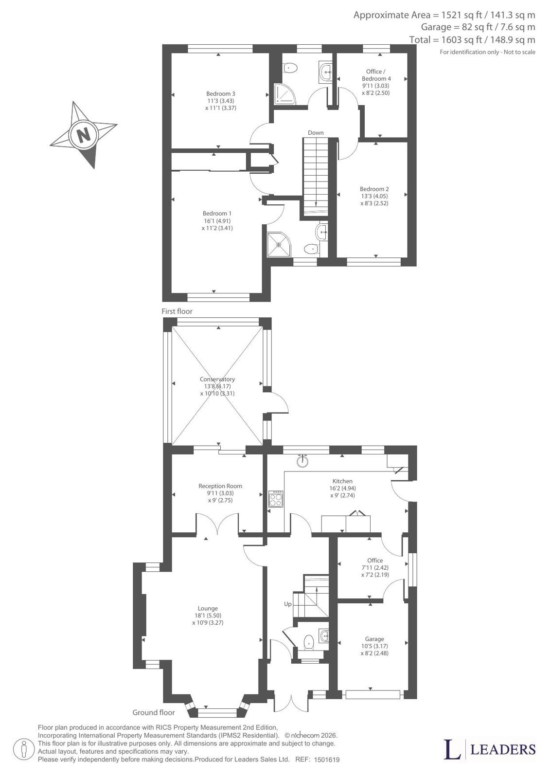 1, Larksfield Close, Wrexham floorplan