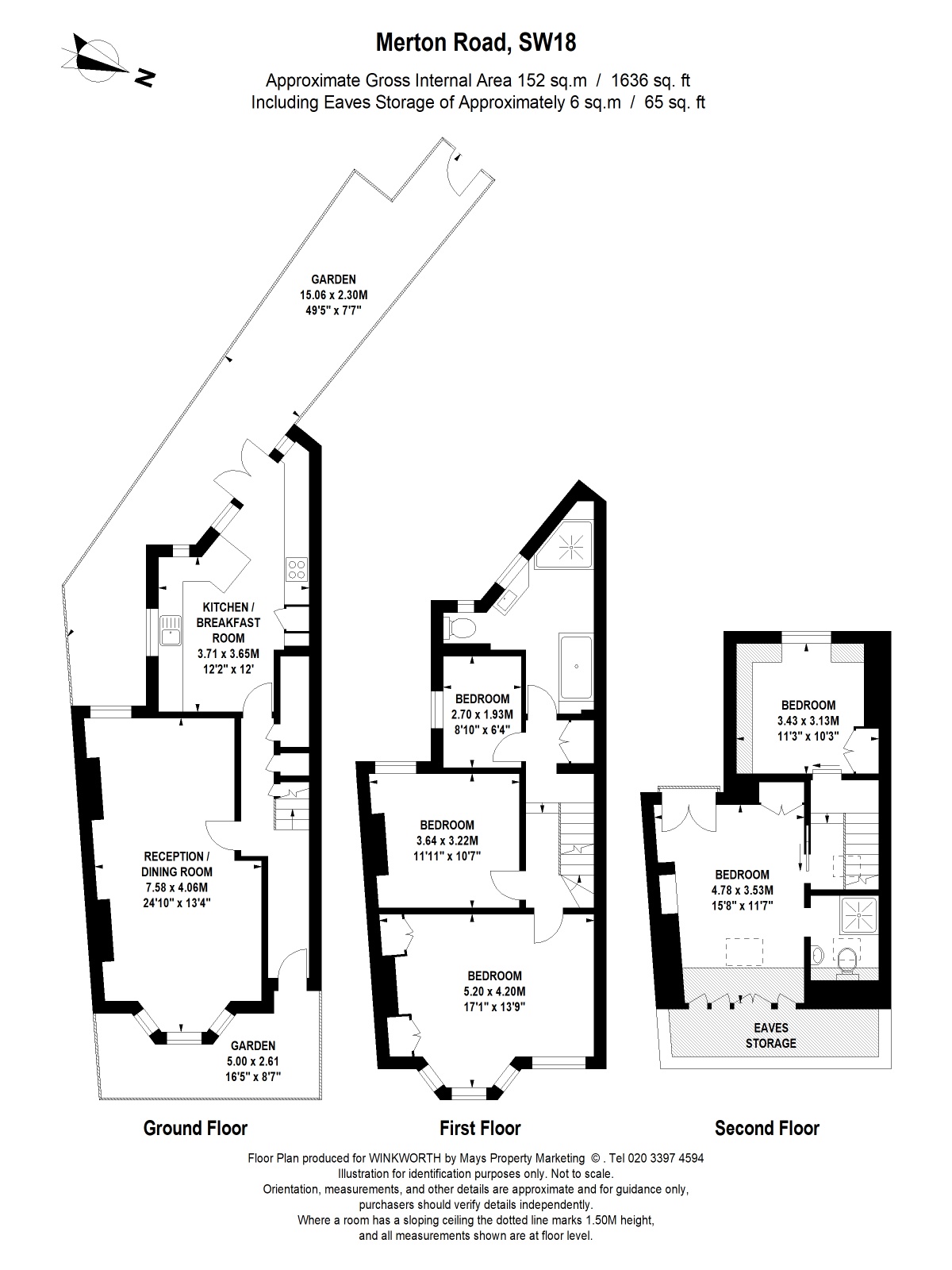 50, Merton Road, London floorplan