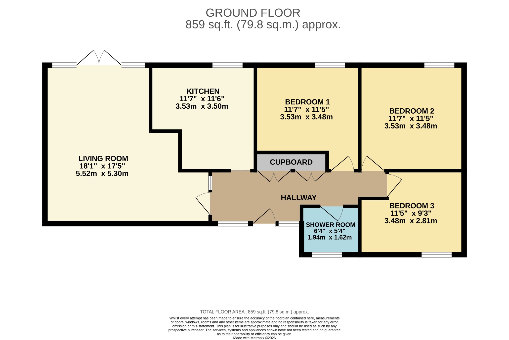 62 Ardenslate Road, Kirn, Argyll and Bute floorplan