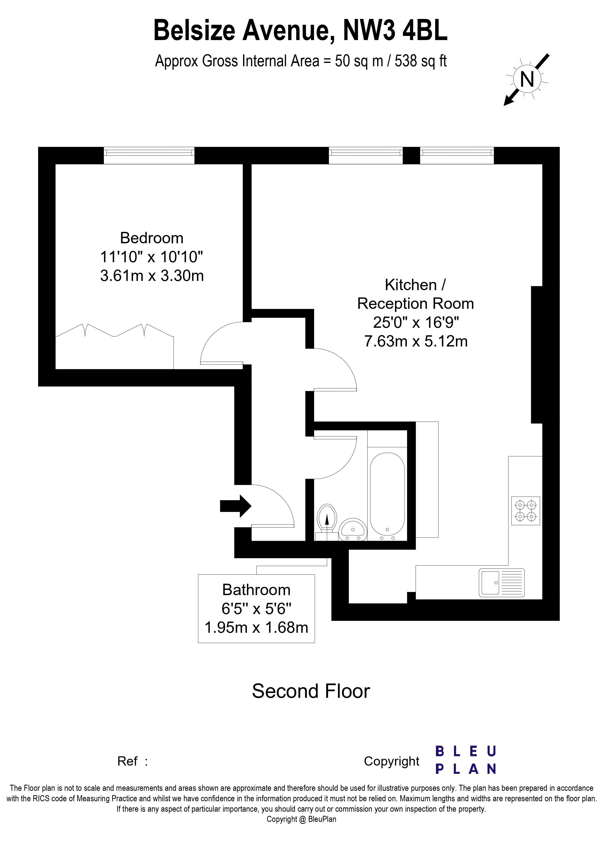 5, 27, Belsize Avenue, London floorplan