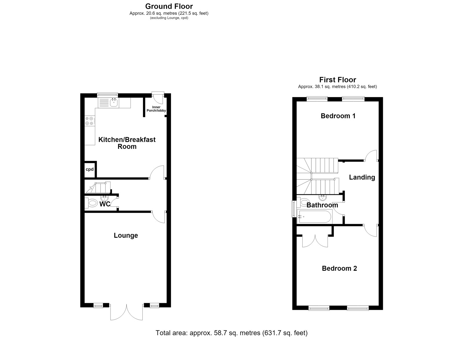 4, King William Road, Gillingham floorplan