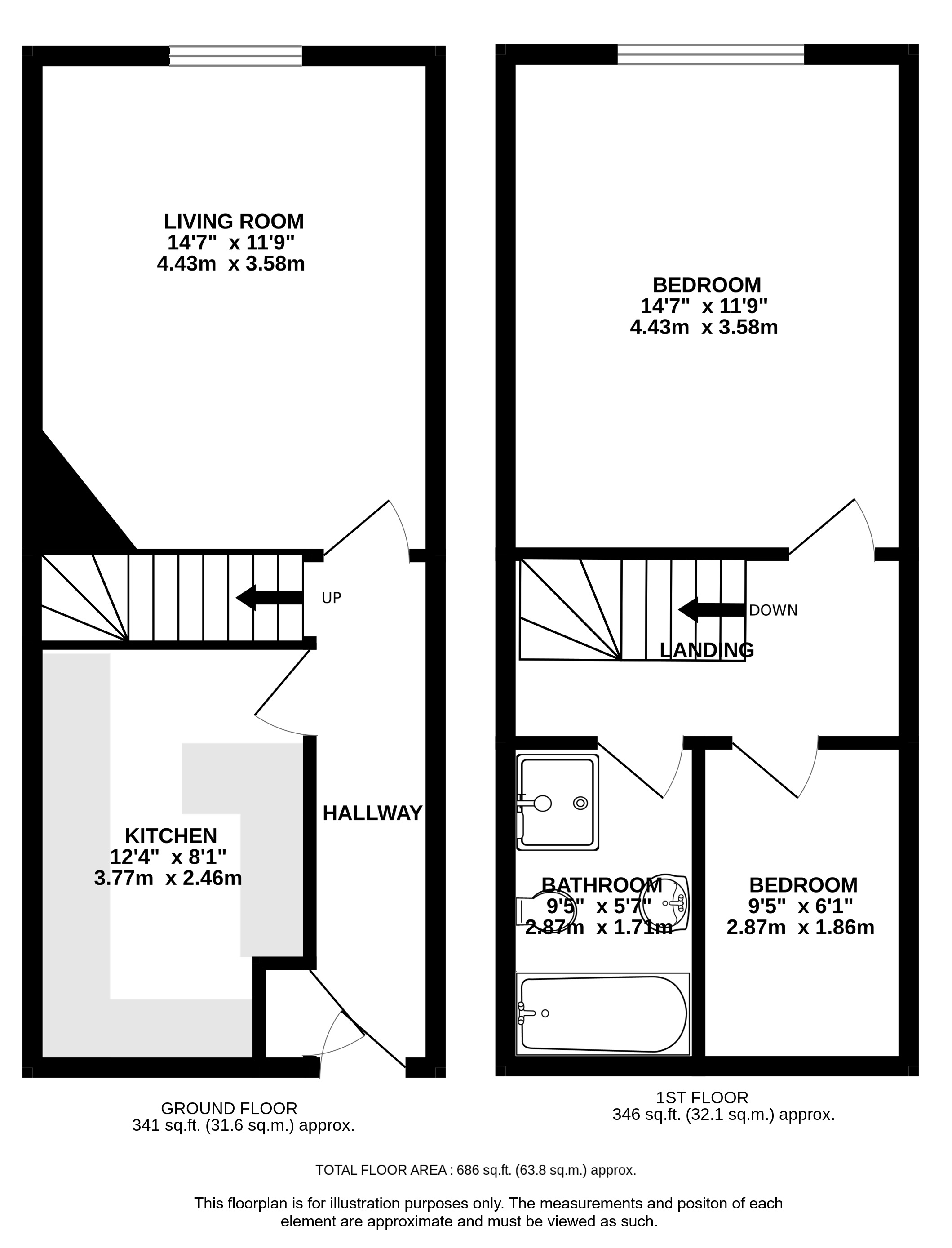 43B, High Street, Hertfordshire floorplan