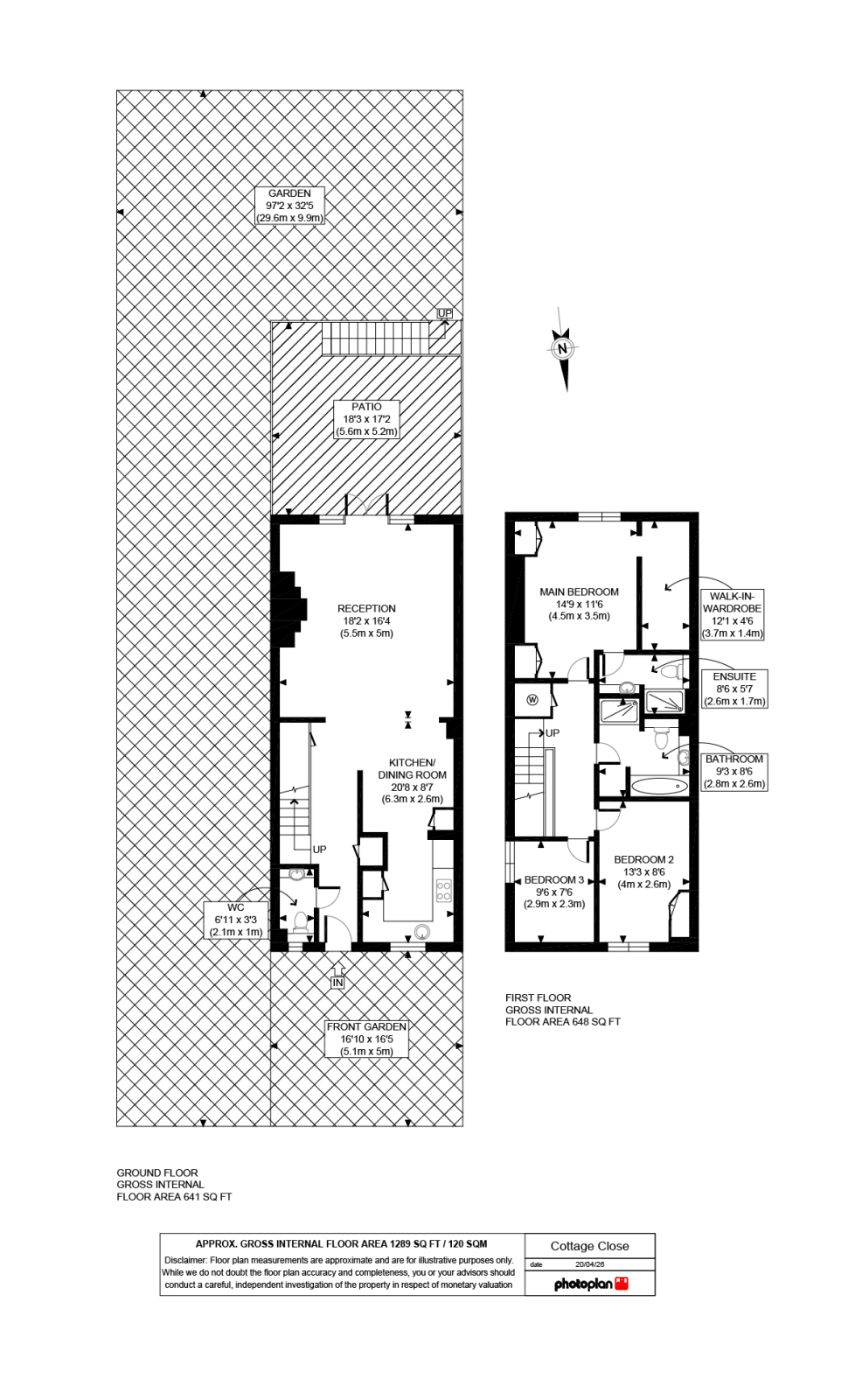5 Cottage Close, Harrow floorplan
