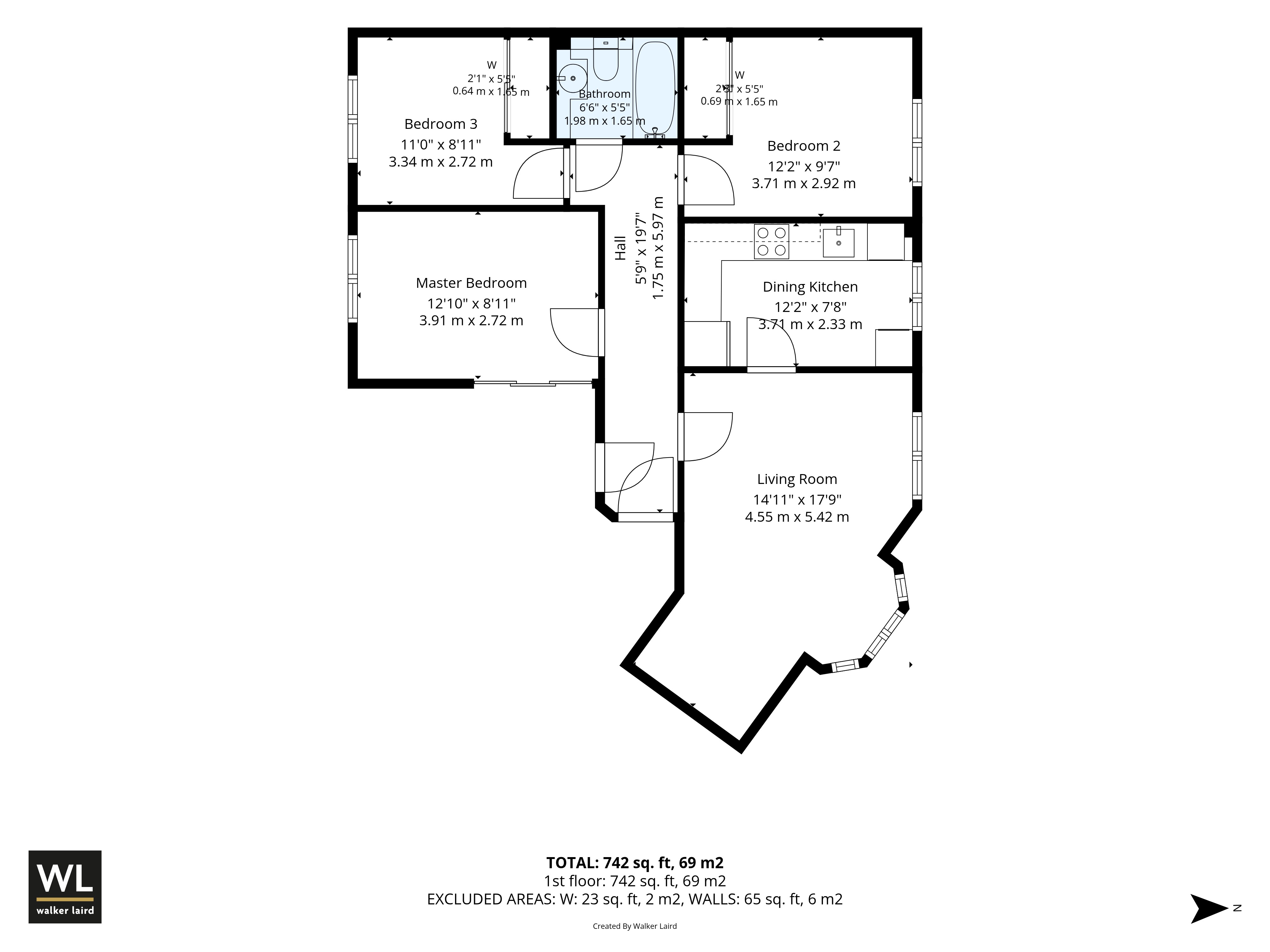 3/1, 6, Stirrat Crescent, Renfrewshire floorplan